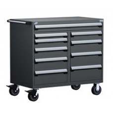 Rousseau 10-Drawer Modular Tool Cart R5GHG-3814 for Industrial Workspaces