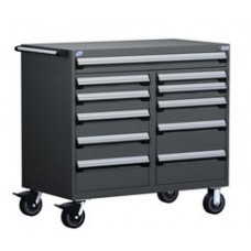 Rousseau 11-Drawer Modular Tool Cart R5GHG-3816 for Secure Industrial Storage