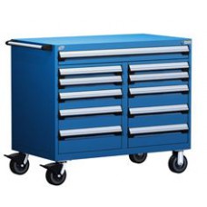 Rousseau 11-Drawer Modular Tool Cart R5GKE-3406 for Secure Industrial Storage