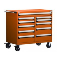 Rousseau 11-Drawer Modular Tool Cart R5GKE-3816 for Secure Industrial Storage