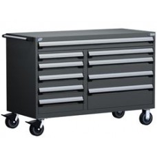 Rousseau 10-Drawer Modular Tool Cart R5GKG-3404 for Secure Industrial Storage