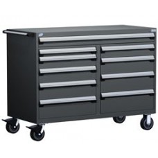 Rousseau 10-Drawer Modular Tool Cart R5GKG-3814 for Industrial Tool Storage