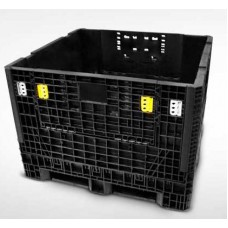 Triple Diamond Plastic Collapsible Bulk Container - 48x45x34