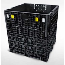 Triple Diamond Plastic Collapsible Bulk Container - 48x45x50