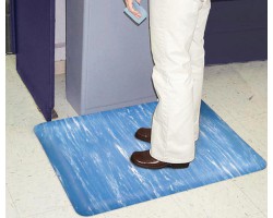 Apache Mills Anti-Fatigue Marble Foot Blue Mat - 3x60