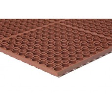 Apache Mills TruTread Grease Proof Red Kitchen Mat - 3x5