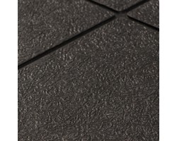 Apache Mills Performa SD Grease Resistant Black Kitchen Mat - 3x3