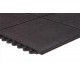 Apache Mills Performa SD Grease Resistant Black Kitchen Mat - 3x3