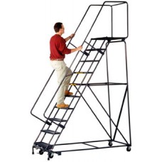 Ballymore 083214-X Expanded Metal Treads Rolling Safety Ladder