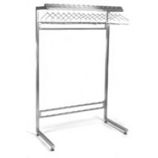 Eagle Group EP2448-CGRN Stainless Cantilever Garment Rack for Non Removable Hangers