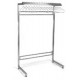 Eagle Group S2448-CGRN Stainless Cantilever Garment Rack for Non Removable Hangers