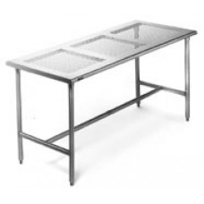 Eagle Group EPCRT2424T Electropolished Stainless Perforated Top Bench