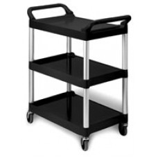 Eagle Group EU3-2030-P Black Polymer Utility Cart