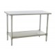 Eagle Group T2424SE Spec-Master Stainless Lab Bench with Stainless Legs and Bottom Shelf