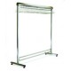 Eagle Group EP2460-SGRN Single-Side Stainless Lab Garment Rack