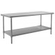 Eagle Group T2424SEM Spec-Master Marine Stainless Lab Bench with Stainless Legs and Bottom Shelf