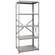 Hallowell 4510-12 Boltless Hi-Tech Open Starter Shelving – 36"W x 12"D x 87"H, 5 Shelves, 500 lb Capacity per Shelf