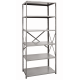 Hallowell 4511-12 Hi-Tech Stockroom Boltless Shelving – 36"W x 12"D x 87"H, 6 Shelves, 500 lb Capacity per Shelf