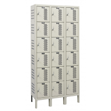 Hallowell U3228-6HDV Industrial Heavy Duty Ventilated Lockers