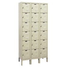 Hallowell U3288-6G Galvanite Corrosion Resistant Box Lockers
