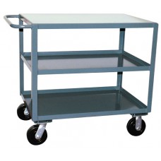 Jamco SF248-P6 Heavy Duty 3-Shelf Steel Service Cart