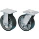 Jesco Moldon Rubber Hopper Casters 240251 | Heavy-Duty Industrial Caster Wheels