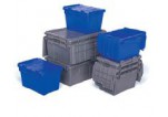 attached lid containers, lewisbins containers, buckhorn containers
