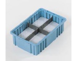 LEWISbins DC2070 Plastic Divider Box Container - 6 per Carton