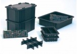 conductive divider box containers, esd containers