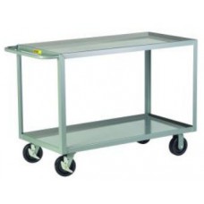 Little Giant 2-Shelf Heavy-Duty Steel Cart - 2GL-2436-6PHBK