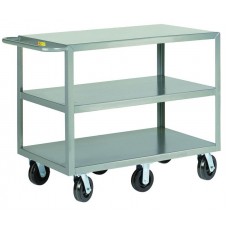 Little Giant 3-Shelf 3GL6W-3060-6PH Heavy Duty 6-Wheeled Steel Cart
