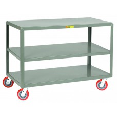 Little Giant Mobile 3-Shelf Steel Table - 3IP2460-2R-6PYFL