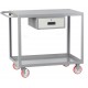 Little Giant Welded Steel Service Cart - Model LGL-2436-BK-DR