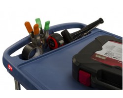 Metro 3-Shelf myCart Polymer Utility Cart - MY2030-34BU 