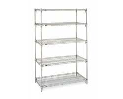 Metro 5-Shelf Stainless Steel Wire Shelving Unit- A183674NS5