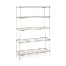 Metro 5-Shelf Stainless Steel Wire Shelving Unit- 183074NS5