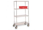 metro 4-shelf wire carts, metro wire shelf carts, wire carts, wire cart
