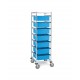 Metro Single Bay Tote Box Cart - PT1C-5M
