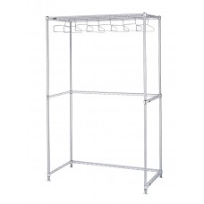 Metro Stainless Steel Upright Cleanroom Garment Rack - GRU2436S