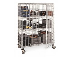 Metro Chrome Plated Wire Security Cart - SEC55DC