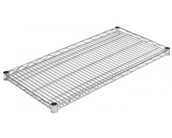 Metro 4-Shelf Brite Industrial Stock Room Wire Shelving - AN376BR