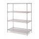 Metro 4-Shelf Chrome Industrial Stock Room Wire Shelving - N316C