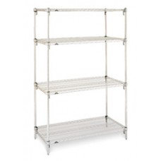 Metro 4-Shelf Stainless Steel Wire Shelving Unit- A182463NS4