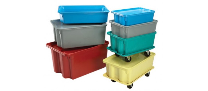 MFG Industrial Nest and Stack Fiberglass Containers