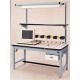 ProLine RT603030-FC-SD-C White Plastic Conductive Laminate Top 6x6 Full Coverage Pop Up Ball Transfer Workbench