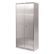 Pucel HDSC-SS-3678-18-4 Stainless Flush Door Storage Cabinet 
