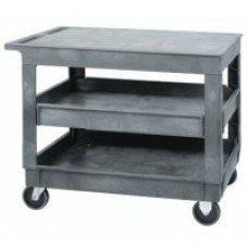 Quantum PFTC4026-33-3 Plastic Flat Top Service Cart