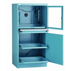 Rousseau R5JDG-5819 Stationary Computer Cabinet - 2 Roll-Out Shelf