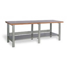 Rousseau WSA9902 Open Double Workbench - Acrylic-PVC Plastic Laminated Top