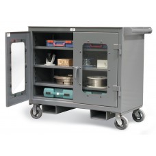 Strong Hold Visible Mobile Tool Storage Cart - 4-TC-LD-243-FLP